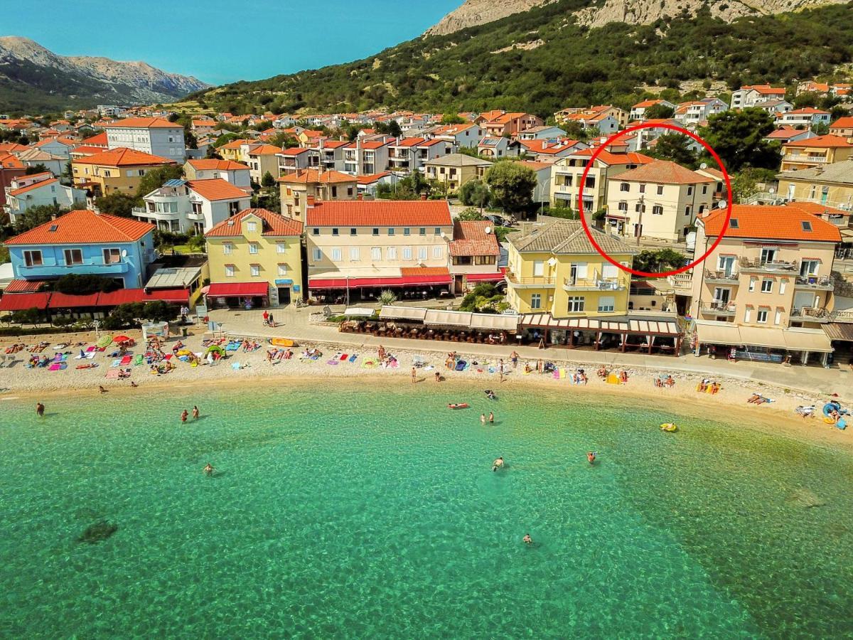 Apartments Marin With Sea View Baška Kültér fotó
