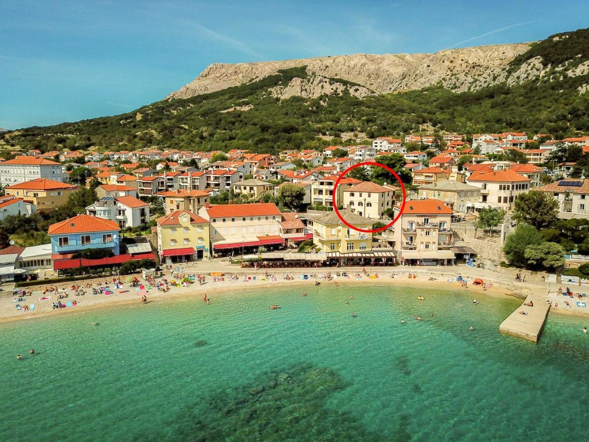 Apartments Marin With Sea View Baška Kültér fotó